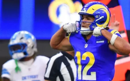 Rams’ Puka Nacua Leaves Lions Game with Cramping Issue