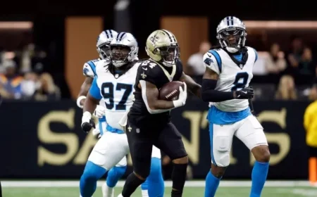 Saints’ RB Devin Neal Injures Hamstring Against Panthers