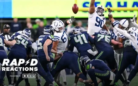 Seahawks Triumph Over Colts with Myers’ Six Field Goals and Strong Defense