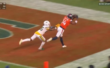 Bo Nix’s Precise 14-Yard TD Pass to Sutton Shines – NFL.com