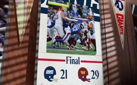 Commanders Triumph Over Giants, 29-21