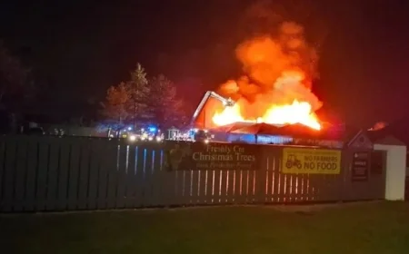 Massive Fire Engulfs and Destroys Popular Ayrshire Garden Centre