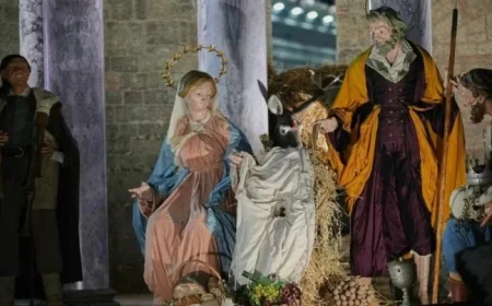 Vatican Reveals Nativity Scene and Illuminates Christmas Tree in St. Peter’s Square