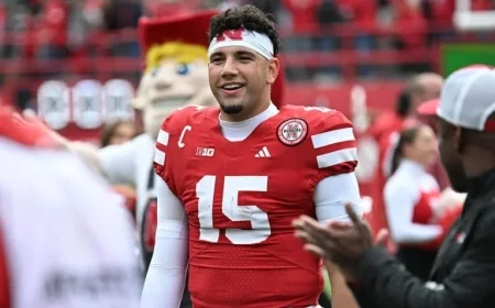 Nebraska QB Dylan Raiola to Enter Transfer Portal: Reports