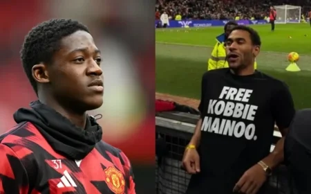Kobbie Mainoo Faces Rift with Amorim After Brother’s T-Shirt Stunt