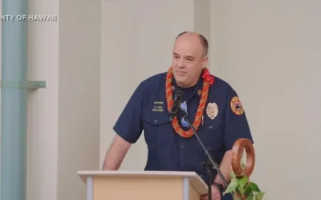 Hawaii County Fire Chief Kazuo Todd Passes Away Unexpectedly at 45