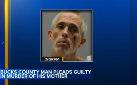 Bucks County Man Admits to Murdering 82-Year-Old Mother in Residence