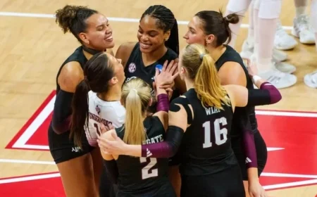 Texas A&M Defeats Nebraska to Reach NCAA Volleyball Final Four