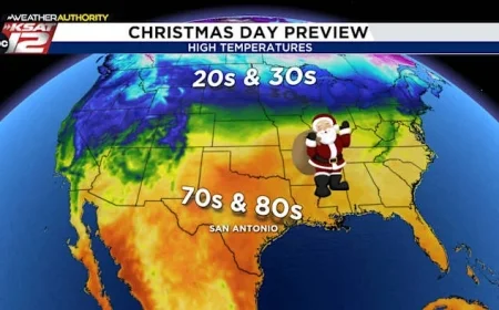 Cold Front and Christmas Heat Wave Forecast: Upcoming Weather Update