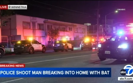 LA Police Shoot Bat-Wielding Suspect Breaking into San Fernando Valley Home
