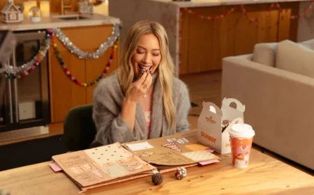 Hilary Duff Lets Dunkin’ Holiday MUNCHKINS® Decide Naughty or Nice