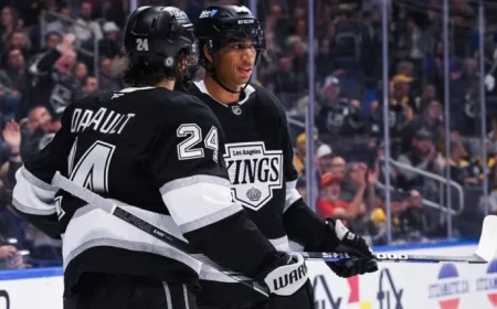 Kings Miss Byfield and Danault on Monday