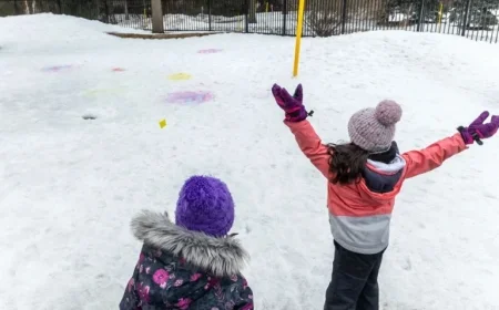 Schoolyard Games Stir Controversy Over Snow Hills