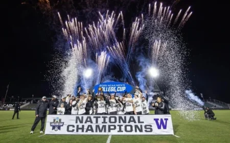 Washington Secures First National Title with OT Win Against NC State 3-2