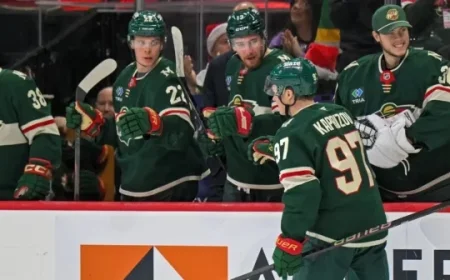 Kirill Kaprizov: Second-Highest Goal Scorer Among Wild Players