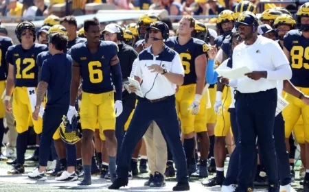 Jim Harbaugh Texts Sherrone Moore After Ex-Michigan Coach’s Arrest