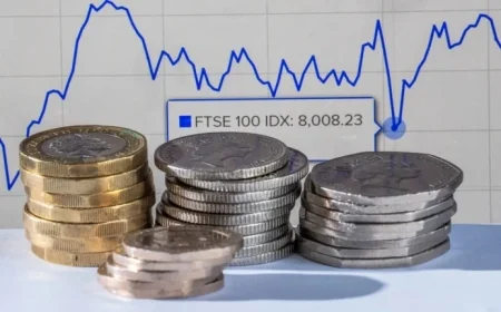 FTSE 100 Declines as Shrinking Economy Creates ‘Unsurprising’ Impact
