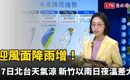 Cooler Weather Hits Northern Taiwan, Significant Temperature Swings in South