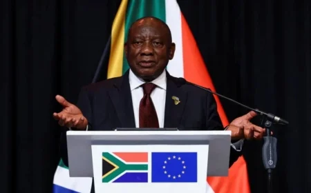 South Africa Raids U.S. Refugee Center; Washington Protests