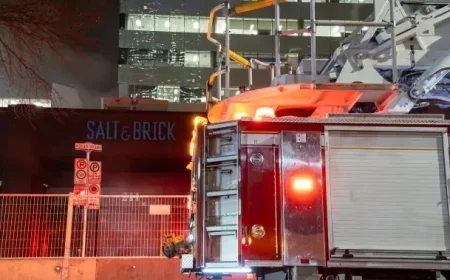 Firefighters Battle Persistent Blaze at Calgary Restaurant