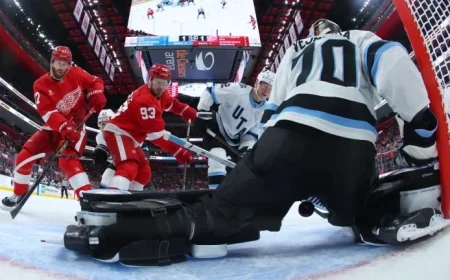 DeBrincat, Red Wings Seek Third Consecutive Win Against Mammoth