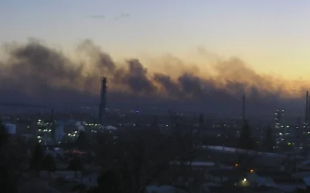 Massive Fire Erupts South of Cheyenne