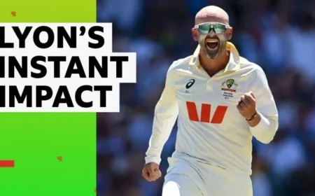 Lyon Strikes Twice in an Over as England Falters