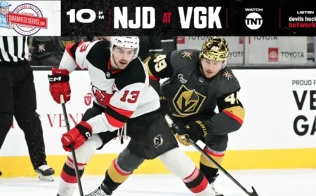 Devils Face Vegas Showdown: Game Preview