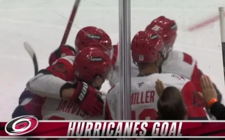 Jarvis Scores with Powerful One-Timer Shot