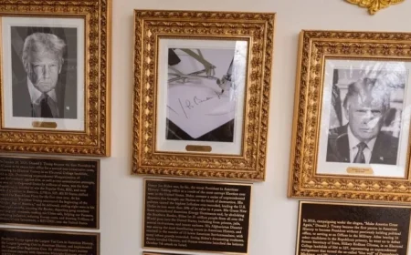 Trump’s New Plaques Criticize Biden, Obama, and George W. Bush