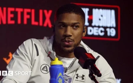 Anthony Joshua Reaffirms ‘Kill’ Remarks Ahead of Bout with Jake Paul