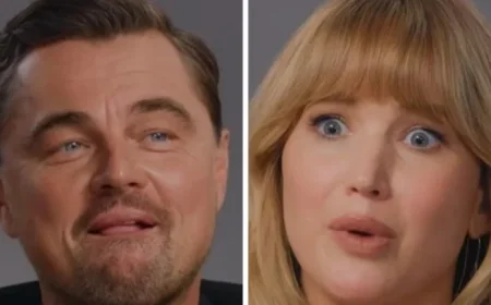 Jennifer Lawrence Awkwardly Teases Leonardo DiCaprio