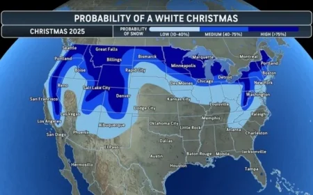 Early Forecast Reveals Potential for White Christmas