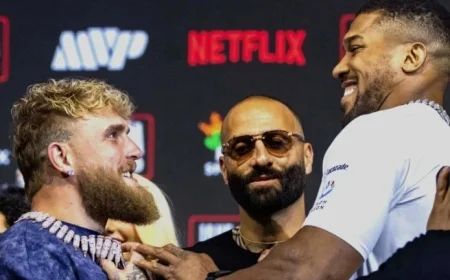 Jake Paul and Anthony Joshua Exchange Heated Words Before Upcoming Fight