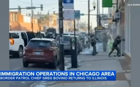 Immigration Arrests Filmed in Chicago Amid Border Patrol Chief Bovino’s Return