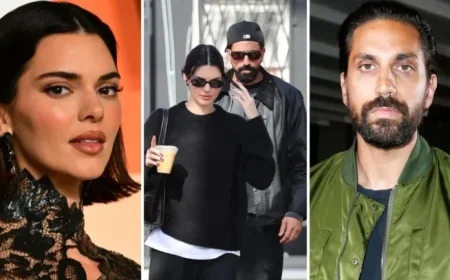 Kendall Jenner Poses with Swedish Designer Ben Gorham