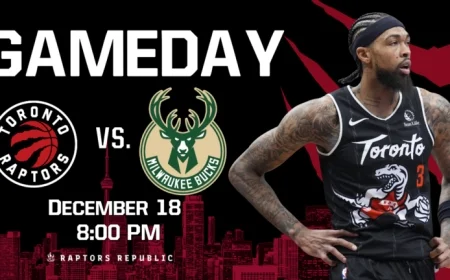 Raptors Face Bucks on December 18 Gameday Showdown