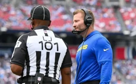 Rams Coach Sean McVay Critiques Officiating Decisions