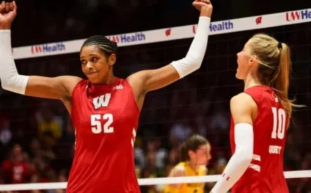 Carter Booth’s Viral Moment Sparks Wisconsin Volleyball’s Rally