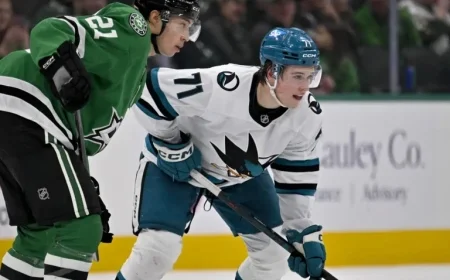 Stars Confront Celebrini Amidst Surprising Sharks Performance