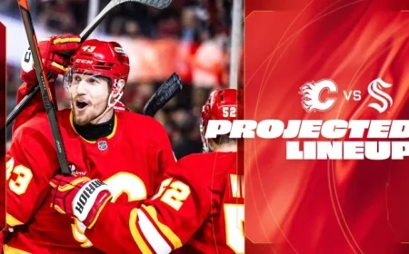 Flames vs. Kraken: Predicted Lineup Revealed