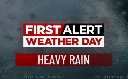 Tonight’s Heavy Rain Diminishes