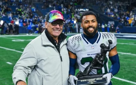 Julian Love Wins 2025 Steve Largent Award