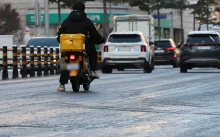 Heavy Snow Alert: Central Inland and Northern Gyeongbuk Hit by Severe Snowfall