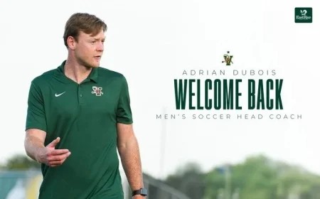 Adrian Dubois Appointed as New Head Coach for Men’s Soccer