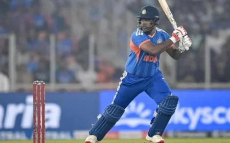 Sanju Samson Achieves 1000 T20I Runs in IND vs SA 5th Match
