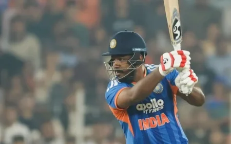 Sanju Samson Achieves Milestones: 8,000 T20 and 1,000 T20I Runs