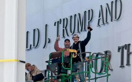 Trump-Kennedy Center Sign Installed Amid Legal Concerns