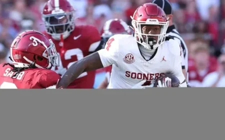 Deion Burks Shines as Oklahoma’s Standout Wide Receiver in CFP