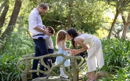 Meghan Markle, Prince Harry Reveal New Family Photo with Archie and Lilibet